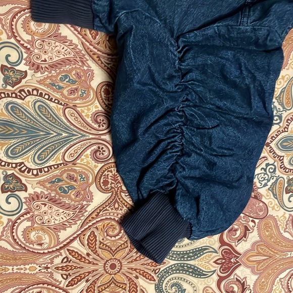 NWT Zara cropped mixed denim bomber jacket size XS - Picture 14 of 14